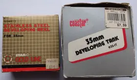 Sd4412 Coastar / Star-d 35mm Film Developing Tank And Stainless Steel Reel #35 Darkroom
