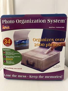 Cropper Hopper 040861923353 Photo Organization System Stores 2000 34 Piece- Never Used