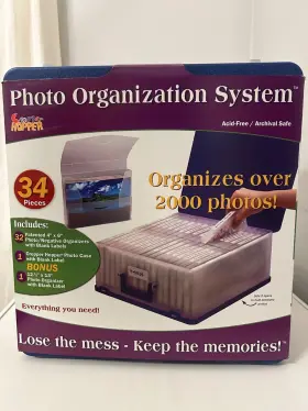Cropper Hopper 040861923353 Photo Organization System Stores 2000 34 Piece- Never Used