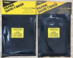 Delta 1 05-1114 Paper Safe-t - 10 Inch X 14 Film Bags And Labels Lot Of 2 Packages 6
