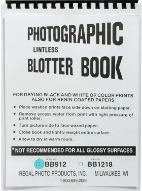 Bb-912 Doran Paper Blotter Book With Lint-free Pages 9 X 12 Inch 10 Sheets - White