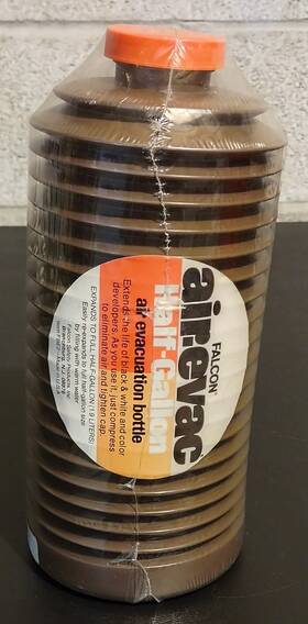 Falcon 086216151514 Vintage Air-evac Half-gallon Air Evacuation Bottle New Old Stock