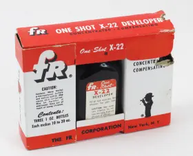 2171-r Fr Vintage 3-pack One Shot X-22 Concentrated Film Developer - Nos Unused