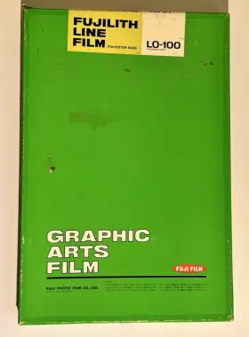 Lo-100 Fuji Fujilith Graphic Arts Film Expired Ft76 100 Sheets 12x18 Inch Opened Box #lo