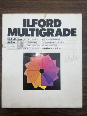 Ilford Cat1762628 Multigrade Filter Set For Enlarger - Of 12 Filters