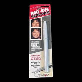 Illustrator 090599344128 Red Eye Remover Correction Pen For Color Print Photographs Vtg Nos