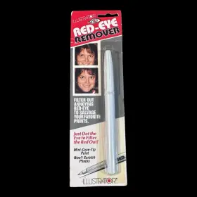 Illustrator 090599344128 Red Eye Remover Correction Pen For Color Print Photographs Vtg Nos