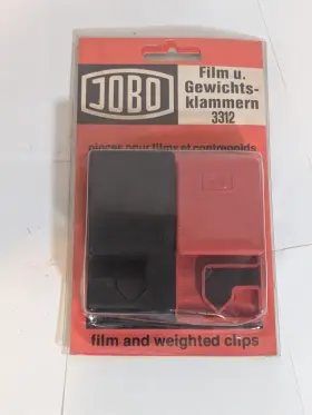 07083 Jobo 3312 Film Hanger Clips Pair One Weighted Non New Sealed
