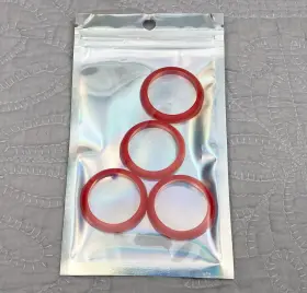 07095 Jobo #07095 Orange Cog Lid Washers 4 For 25.00 New Old Stock Never Used