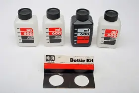 3380 Jobo Bottle Kit 600ml X 4 Bottles 3 Clear 1-black Lot Clean Great Never Used