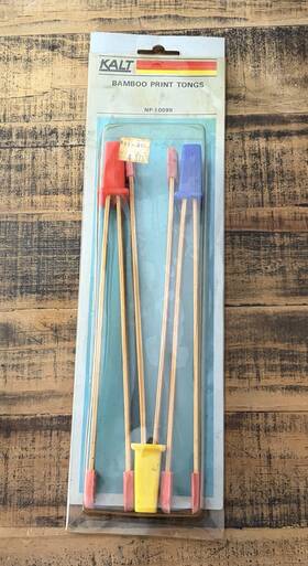 Kalt No-10099 New Vintage Bamboo Print Tongs For Photography