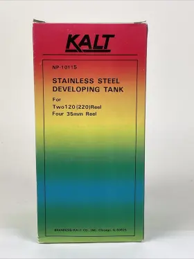 Np-10115 Kalt Stainless Steel Developing Tank With Plastic Top Lifting Rod Nib