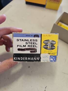 Kindermann 20-exposure Stainless 35mm/20-frame Easy-loading Roll Film Processing Spiral Reel