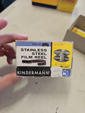20-exposure Kindermann Stainless 35mm/20-frame Easy-loading Roll Film Processing Spiral Reel