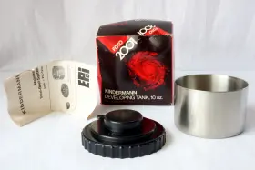 23165 Kindermann Foto 2001 Developing Tank 10 Oz Stainless Steel New In Box