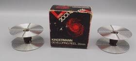 Kindermann 23196 35mm 36 Exp Film Developing Reels Set Of 2 One In Original Box Unused