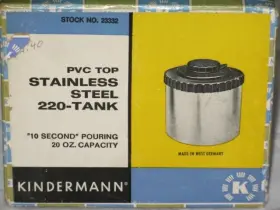 23332 Kindermann 220 Film Steel Tank 20oz. For 60mm Reel Germany New In Box