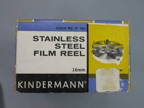 Kindermann 3169 16mm Stainless Steel Reel Catalog #3169 For Film To 5ft-4 Inch Long