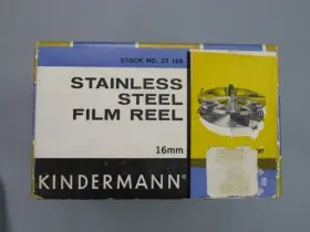 5ft-4 Kindermann 3169 16mm Stainless Steel Reel Catalog #3169 For Film To Inch Long