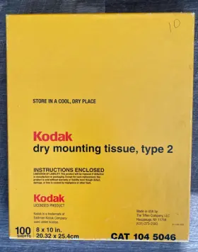 Kodak 041771045043 75 Vintage 8x10 Dry Mounting Tissue Type 2