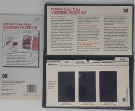 Kodak 041771500733 Eastman Color Print Viewing Filter Kit R-25 Complete 6 Filters Vtg 1990