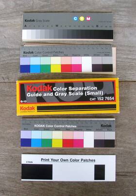 Kodak 152-7654 Color Separation Guides And Gray Scale Small 152 7654 Q-13
