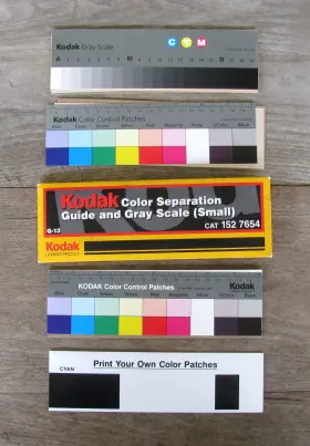 152-7654 Kodak Color Separation Guides And Gray Scale Small 152 7654 Q-13