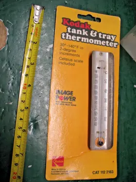 2183 Kodak Tank And Tray Thermometer Cat 112 Vintage Original Nos Usa