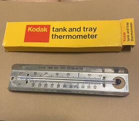 Kodak 53454 Vintage Tank And Tray Thermometer In Original Box