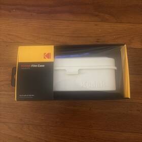 Kodak Ca-1008 Film Case White - For 5 Rolls Of 35mm Compact Retro Steel New