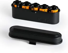 Rk-0001 Kodak Film Case - For 5 Rolls Of 35mm Films Compact Retro Steel To