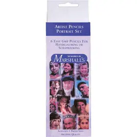 Marshall 096727004711 Marshalls Artist Portrait Pencil Set For Hand Coloring #msmmpp