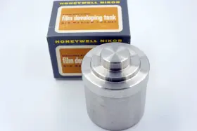 3021 Nikor Honeywell Q15 Med Format Stainless Steel Developing Tank No Reels Nos #269