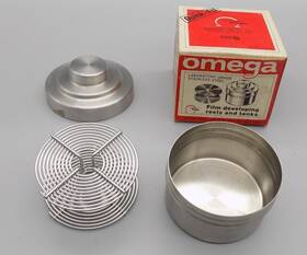 Omega 467-021 Vintage Simmon Stainless Steel Film Developing Reel And Tank 35mm