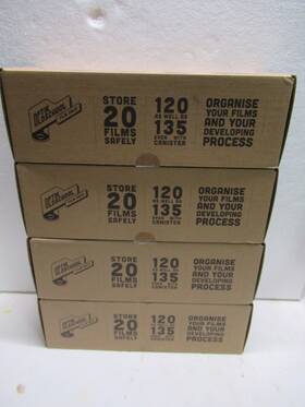Optik Oldschool 270004426113 4-pack - Film Rack Store 20 Rolls Of 35 Mm Or 120