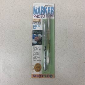 Photoco Pf3718 New Pen Gold And Silver Photo Marker Print On Photographs Scrapbook