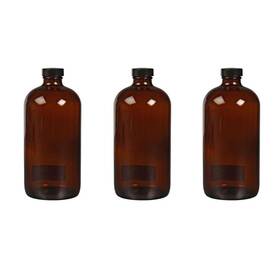 Photographers Formulary 50-1200 Photographersft 3 Pack 1000ml Glass Bottle With Narrow Mouth Amber