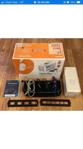 7300 Plustek Opticfilm 35mm Film Scanner With Cords And Bag