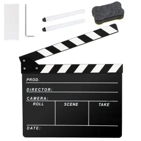 Ribv003 Ribvane Directors Clapboard For Film Hollywood Slate Move Photography Black