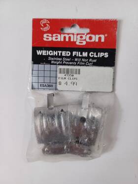 Samigon Esa360 2x Weighted Film Clips Hanging Drying Top Bottom For Darkroom Developing