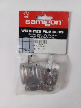 Esa360 Samigon 2x Weighted Film Clips Hanging Drying Top Bottom For Darkroom Developing