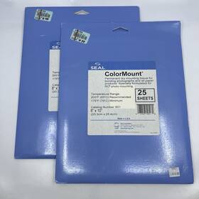 Seal 087827105170 Colormount Dry Mounting Adhesive 8x10 Resin Coating Rc 25 Sheets Lot Of 2