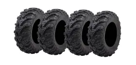 214-322-0001 Tusk Mud Force Atv Tire 25x8-12 X 25x10-12 Set Of 4