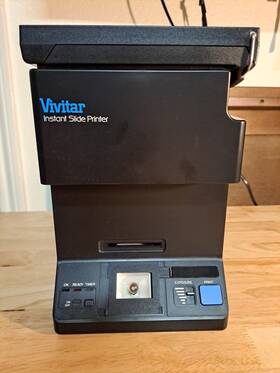 Vivitar 020008 Vtg Instant Slide Printer 35mm Slides To Polaroid Prints Sb-6 Ac
