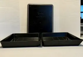 B-1114 Yankee Vintage Set Of 3 Black Agitray Developing Trays For 11 Inch X14 Prints