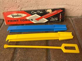 Yankee Pt-2s Vintage 2 Print Tongs With Stir Stick Original Box Photography Dark Room