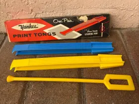 Pt-2s Yankee Vintage 2 Print Tongs With Stir Stick Original Box Photography Dark Room