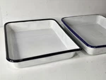 Porcelain Cesco Photo Darkroom Film Developing Tray Blue Black Rim 12" 10" 2X Used. Price: $119.99.