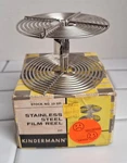 Kindermann 23331 Stainless Steel Film Reel Germany Original Box Open. Price: $19.88.
