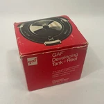 Vintage, Gaf Developing + Reel, 16 Oz Tank, Adjustable For 35MM-620 New. Price: $29.95.